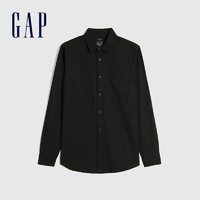 Gap 盖璞 100358 男装纯棉法兰绒长袖衬衫