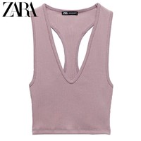 ZARA 00962332620 女装罗纹短款上衣