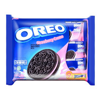 OREO 奥利奥 亿滋印尼原装进口奥利奥(OREO) 夹心饼干 甜蜜草莓味 9小包256.5g