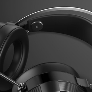 woying 渥赢 Q9 耳罩式头戴式有线耳机 黑色 3.5mm/USB