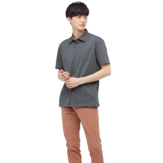 UNIQLO 优衣库 AIRism 男士短袖衬衫 433039