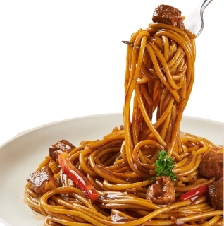 cooook轻烹烹意面组合装2口味270g4盒奶油培根意面270g2盒黑椒牛肉