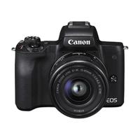 Canon 佳能 EOS M50 APS-C画幅 微单相机 黑色 EF-M 15-45mm F3.5 IS STM 变焦镜头 单头套机