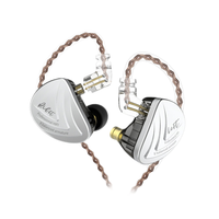 KZ KZ-AS16 标准版 入耳式挂耳式动铁有线耳机 极夜黑 3.5mm