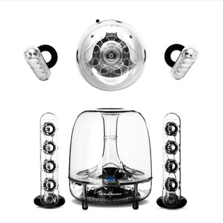 Harman Kardon 哈曼卡顿 SoundSticks III 2.1声道 居家 多媒体音箱 透明色