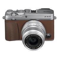 FUJIFILM 富士 X-E3 APS-C画幅 微单相机 棕色 XF 23mm F2.0 R WR 定焦镜头 单头套机