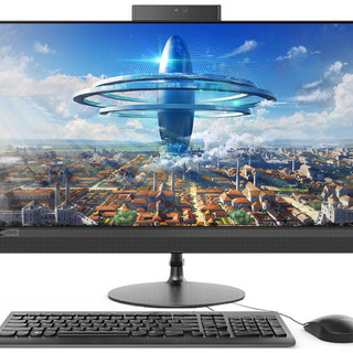 Lenovo 联想 AIO 520 21.5英寸 商用一体机 黑色（酷睿i3-7020U、核芯显卡 、4GB、16GB 傲腾+1TB HDD、1920x1080）