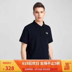 THE NORTH FACE 北面 TheNorthFace北面短袖Polo男户外舒适透气上新5B1O RG1/蓝色 XXXL