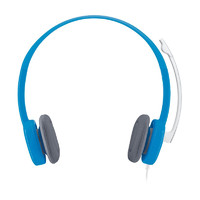 logitech 罗技 H150 压耳式头戴式有线耳机 蓝色 3.5mm