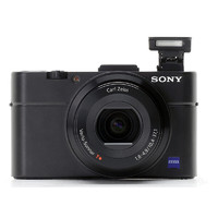 SONY 索尼 RX100M2 3英寸数码相机（10.4mm-37.1mm、F1.8-F4.9) 黑色