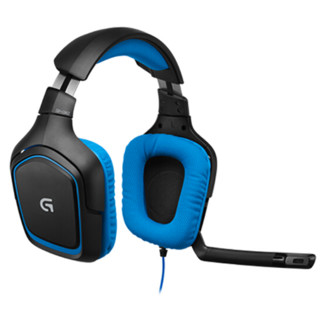 logitech 罗技 G430 耳罩式头戴式有线耳机 蓝色 USB口