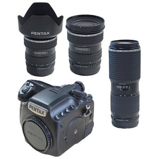 PENTAX 宾得 645Z 中画幅 数码单反相机 黑色 33-55mm F4.5 AL 变焦镜头+55-110mm F5.6 变焦镜头+150-300mm F5.6 ED 长焦变焦镜头 多镜头套机