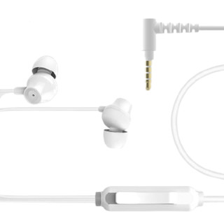 MOGCO 摩集客 M11 入耳式有线耳机 白色 3.5mm