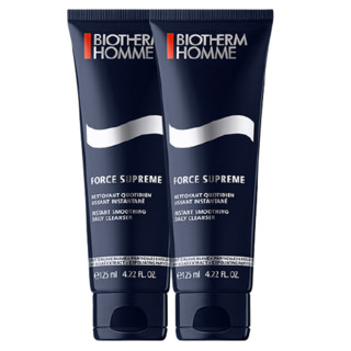 BIOTHERM 碧欧泉 男士蓝钻细致平滑洗面奶护肤套装125ml*2深层清洁生日礼物送男友