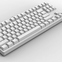 GANSS 迦斯 高斯 GS87D 双模机械键盘 cherry轴 白光版 白色