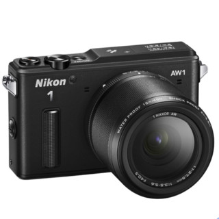 Nikon 尼康 1 AW1 1英寸CMOS传感器 微单相机 黑色 AW 11-27.5mm F3.5 变焦镜头 单头套机