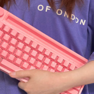 AJAZZ 黑爵 K620T 61键 双模无线机械键盘 粉色 国产粉轴  RGB