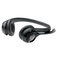 logitech 罗技 H390 耳罩式头戴式降噪有线耳机 黑色 USB口