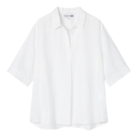 UNIQLO 优衣库 X INES DE LA FRESSANGE 女士短袖衬衫 436236 乳白色 XL