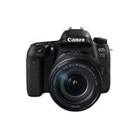 Canon 佳能 EOS 77D APS-C画幅 数码单反相机 黑色 EF-S 18-135mm F3.5 IS USM 变焦镜头 单镜头套机