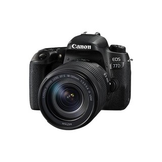 Canon 佳能 EOS 77D APS-C画幅 数码单反相机 黑色 EF-S 18-135mm F3.5 IS USM 变焦镜头 单镜头套机