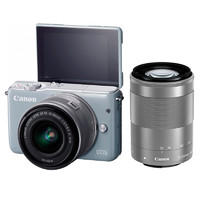 Canon 佳能 EOS M10 APS-C画幅 微单相机 灰色 EF-M 15-45mm F3.5 IS STM 变焦镜头+EF-M 55-200mm F4.5 IS STM 变焦镜头 双头套机