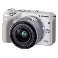 Canon 佳能 EOS M3 APS-C画幅 微单相机 白色 EF-M 15-45mm F3.5 IS STM 单头套机