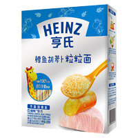 PLUS会员：Heinz 亨氏 超金系列 金装粒粒面 鳕鱼胡萝卜味 320g