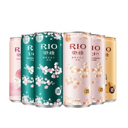RIO 锐澳 微醺系列 樱花季节限定 鸡尾酒 4口味 330ml*6罐