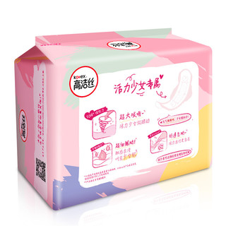 kotex 高洁丝 少女肌系列纤巧棉柔超大吸日用卫生巾 24cm*18片