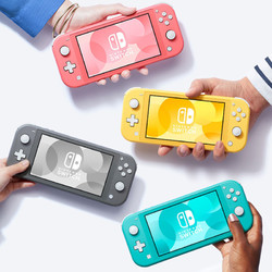 Nintendo 任天堂 Switch NS掌机 便携式游戏机 NS Lite 日版 蓝色 珊瑚粉