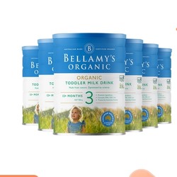 BELLAMY'S 贝拉米 有机婴幼儿配方奶粉 3段 900g*6罐