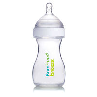 美国进口Bornfree 新生儿宝宝婴幼儿童宽口防胀气奶瓶不含BPA 塑料PP耐摔一段147ml