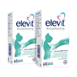 Elevit澳洲爱乐维哺乳期黄金素叶黄素60片*2瓶孕产维生素