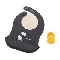 HOY BELL 好伊贝 HYB4891 婴儿硅胶围兜 熊猫款 阿里亚那黑