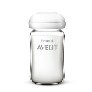 飞利浦新安怡（AVENT）宽口径玻璃储奶瓶 顺畅玻璃储奶瓶240ml