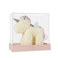 JoyFlower 永生花独角兽 星空白 45cm