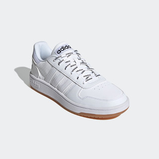 adidas NEO Hoops 2.0 中性休闲运动鞋 FY8630 白色 43