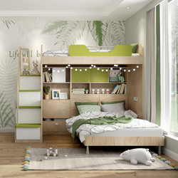 SOGAL 索菲亚 儿童床定制垂直上下子母床现代简约家具卧室双层高低床