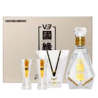 今世缘 国缘 V3水晶 40.9%vol 白酒 100ml 礼盒装