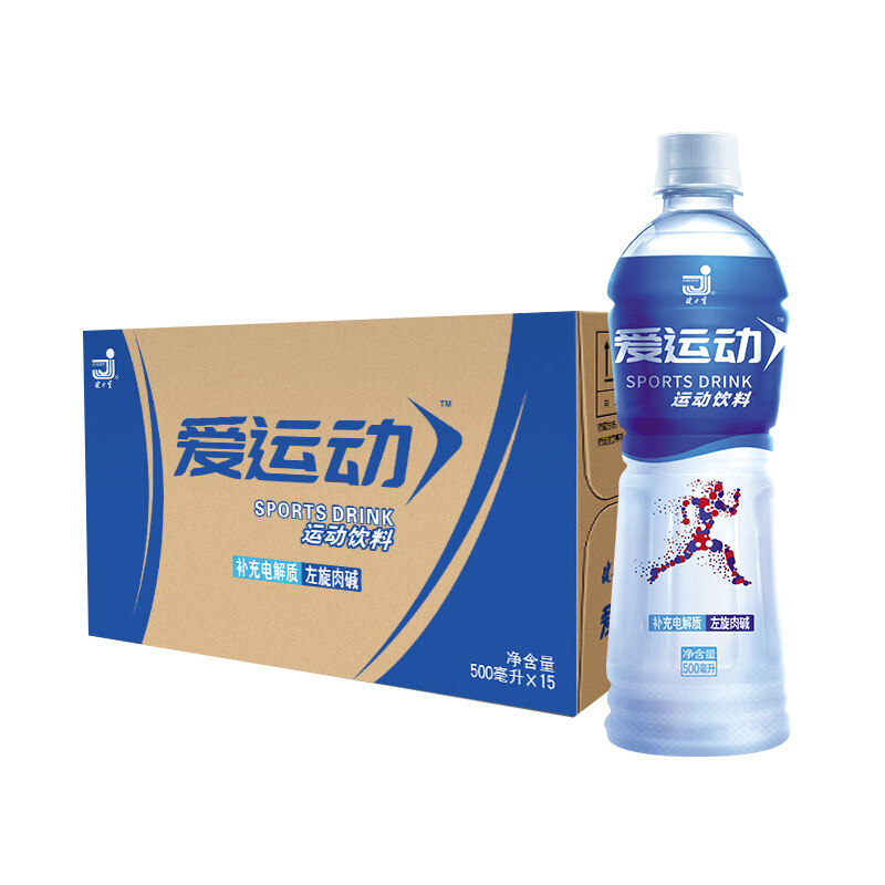 jianlibao 健力宝 爱运动 运动饮料 西柚味 500ml*15瓶