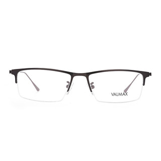 CHARMANT夏蒙眼镜框配近视眼镜男士商务半框眼镜架 VM19335 GR/灰