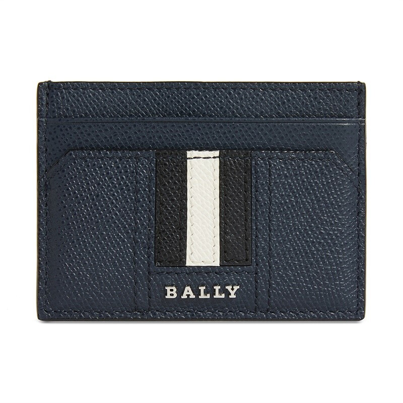 BALLY 巴利 Thar系列 男士卡包 6218033 深蓝色黑白条纹
