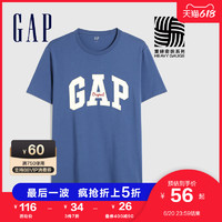Gap 盖璞 男女装LOGO纯棉短袖T恤848801 2021夏季新款上衣
