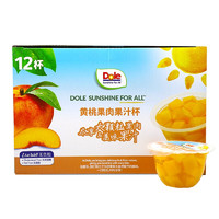 Dole 都乐 黄桃果肉果汁杯 113g*12杯 礼盒装