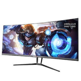 i FOR GAME 游戏悍将 PK35QC 35英寸 VA 曲面 FreeSync 显示器（3440×1440、100Hz)