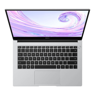 HUAWEI 华为 MateBook D 14 十代酷睿版 14英寸 轻薄本 皓月银 (酷睿i5-10210U、MX 250、16GB、512GB SSD、1080P、IPS、NbB-WAH9）