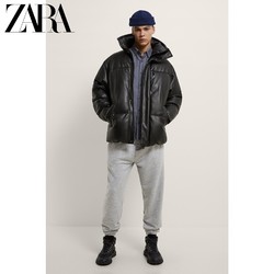 ZARA 03548380800 男装仿皮棉服