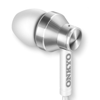 ONKYO 安桥 E300M 入耳式有线耳机 白色 3.5mm