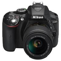 Nikon 尼康 D5300 APS-C画幅 数码单反相机 黑色 18-55mm F3.5 G VR 变焦镜头 单镜头套机